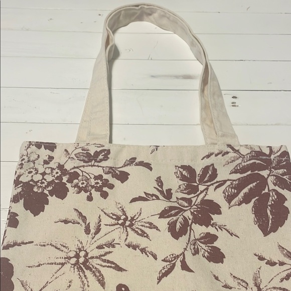 NWOT Gucci Beige Floral Tote Bag - Picture 3 of 6